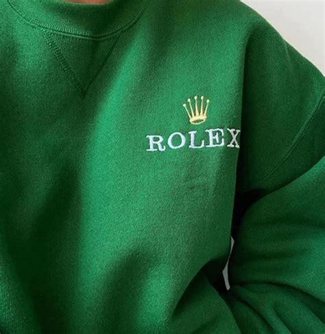 rolex hoodie green|rolex shirt men.